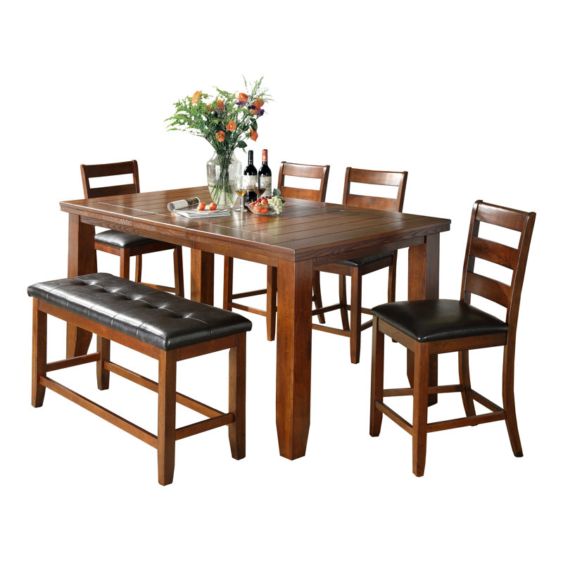 Loon Peak Bridlewood 6 Piece Counter Height Dining Set & Reviews Wayfair